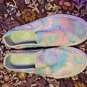 Vans Classic Slip On Tie Dye Shoes. Sz 9